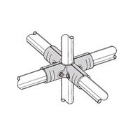 パイプラック用6方向メタルジョイント(黒)_選択画像02