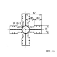 パイプラック用6方向メタルジョイント(黒)_選択画像03