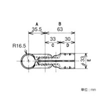 パイプラック用2方向freeメタルjoint黒2個_選択画像02