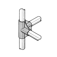 パイプラック用4方向プラスチックjoint黒_選択画像03