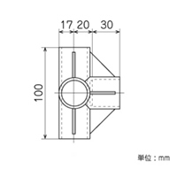 パイプラック用4方向プラスチックjoint黒_選択画像04