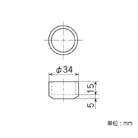 pipeラック用pipeキャップ黒プラスチック製_選択画像03