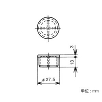 pipeラック用pipeキャップ黒プラスチック製_選択画像03