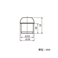 パイプラック用パイプキャップ(黒/ゴム製)_選択画像03
