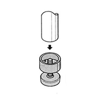 φ32x40mmパイプラック用アジャスター(黒)_選択画像02