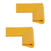 50x50x15mmコーナーガード はさみ型/黄/2個