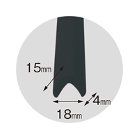 15x15x2000mm クッションガード(黒)_選択画像02