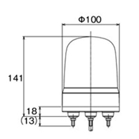 DC12～24V ＬＥＤ回転灯(赤色)_選択画像04