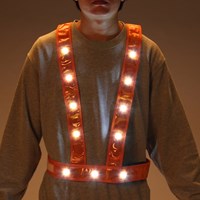 ＬＥＤ安全ベスト(ゴールド/白LED)_選択画像03