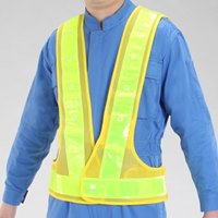 LED安全ベスト(ビッグサイズ･黄/黄)