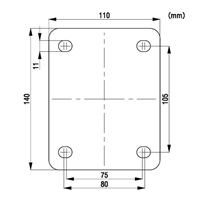 160mm キャスター(固定金具/静音快適型)_選択画像03