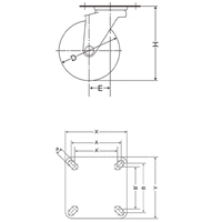 130mm キャスター(自在金具付)_選択画像03