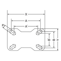130mm キャスター(固定金具付)_選択画像04