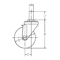 40/16キャスタ自在金具ブレーキ付パイプ用_選択画像04