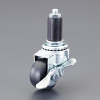 40/18キャスタ自在金具ブレーキ付パイプ用