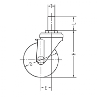 40/18キャスタ自在金具ブレーキ付パイプ用_選択画像04