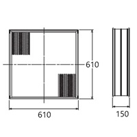 610x610x150エアフィルターHEPA/アルミ枠付_選択画像03