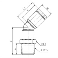 4mmxR 1/8in エルボ(45°)_選択画像02