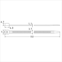 151x3.7mm 結束バンド(耐熱･耐候性/100本)_選択画像04