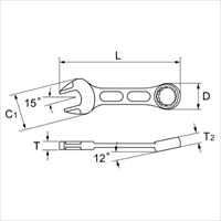 12mm 片目片口スパナ(ショ-トサイズ)_選択画像02