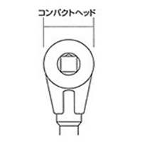 3/8in DR140-190ラチェトハンドル伸縮首振_選択画像03