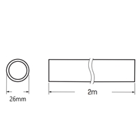 φ22x2mmx2.0m [配線用]VE管(ベ-ジュ/5本)_選択画像02