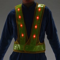 LED安全ベスト(紺･白/赤青点滅)_選択画像04