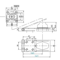 40x95mmシリンダー掛金錠(亜鉛ダイカスト)_選択画像04