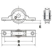 30mm 戸 車(丸レ-ル用･ステンレス製)_選択画像04