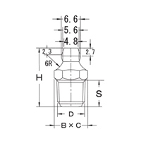 R 1/4in グリースニップル(JIS/直/5個)_選択画像02