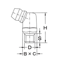 M6x 1.0 グリ-スニップル(67.5°/5個)_選択画像02