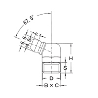 M10x 1.0 グリ-スニップル(67.5°/1個)_選択画像02