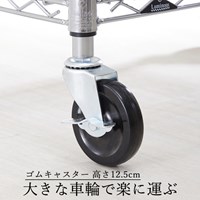 キャスタ(自在/ストッパ/ねじ100mm/W 3/8in_選択画像02