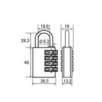ドアロック金具(ダイヤル南京錠付)_選択画像04