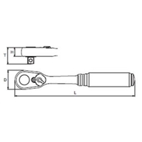 3/8in DRx178mm ラチェットハンドル(Z-EAL)_選択画像03