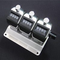 [4桁] 数取器(3連･台付き)