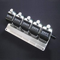 [4桁] 数取器(5連･台付き)