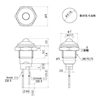 φ 6.1mm 表示灯LEDブラケット(赤)_選択画像04