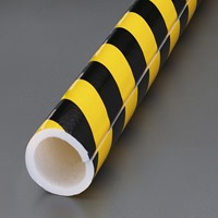 61x81x500mm 安全パイプカバー(黄･黒/2本)