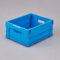 380x305x169mm/15.1L 折畳コンテナ(青)