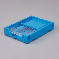 440x318x248mm/27.4L 折畳コンテナ(窓開･青_選択画像02