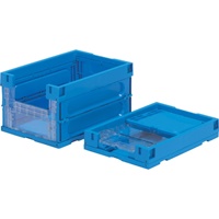 440x318x248mm/27.4L 折畳コンテナ(窓開･青_選択画像03