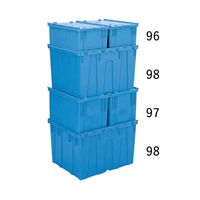 545x345x320mm/43.2L 折畳コンテナ(青/蓋付_選択画像02