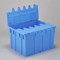 703x546x427mm/120L 折畳コンテナ(青/蓋付_選択画像02