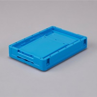 366x264x272mm/20.5L 折畳コンテナ(薄型/青_選択画像02