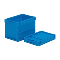 366x264x272mm/20.5L 折畳コンテナ(薄型/青_選択画像03