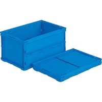 530x366x272mm/43.9L 折畳コンテナ(薄型/青_選択画像03
