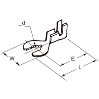 0.50-2.00mm2 クワ形端子 6mm(薄型/100個)_選択画像04