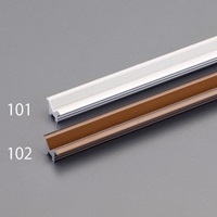 9(15)x1800mm戸車用レール(V型/アルミ製/銀