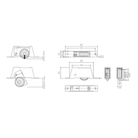 25mm吊戸フレ止めガイド(ポリアセタール車_選択画像02